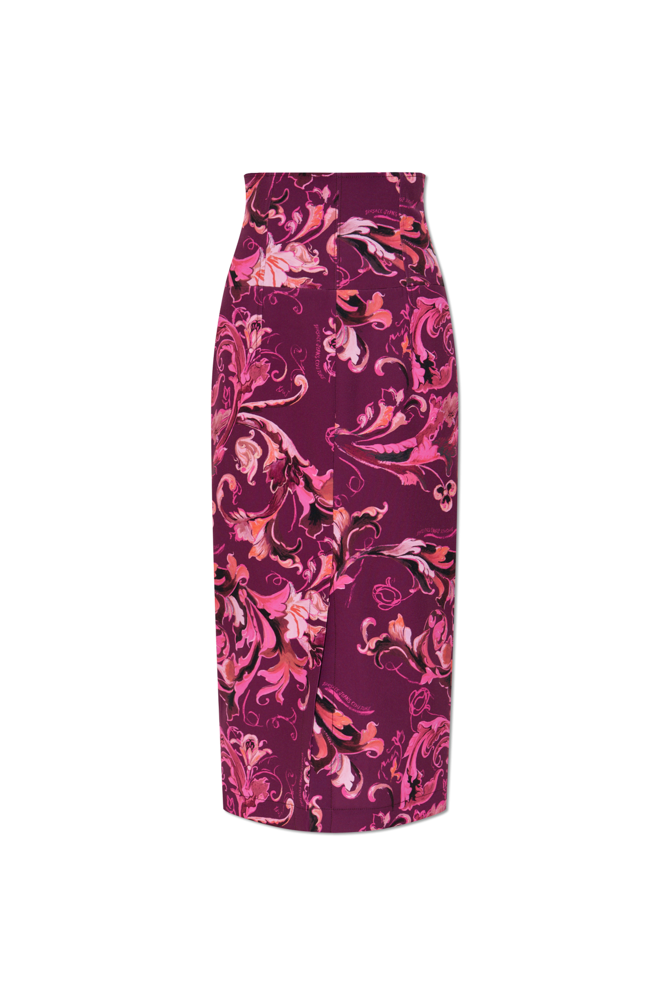 スカート VERSACE Women Skirts 10087431A06392 Pink Pink Wrap Miniskirt by Versace on Sale